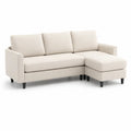 Ecksofa Stoff 3-Sitzer mit Chaise Longue 210 cm