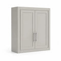 Wandschrank Holz Grau 80x35x120cm